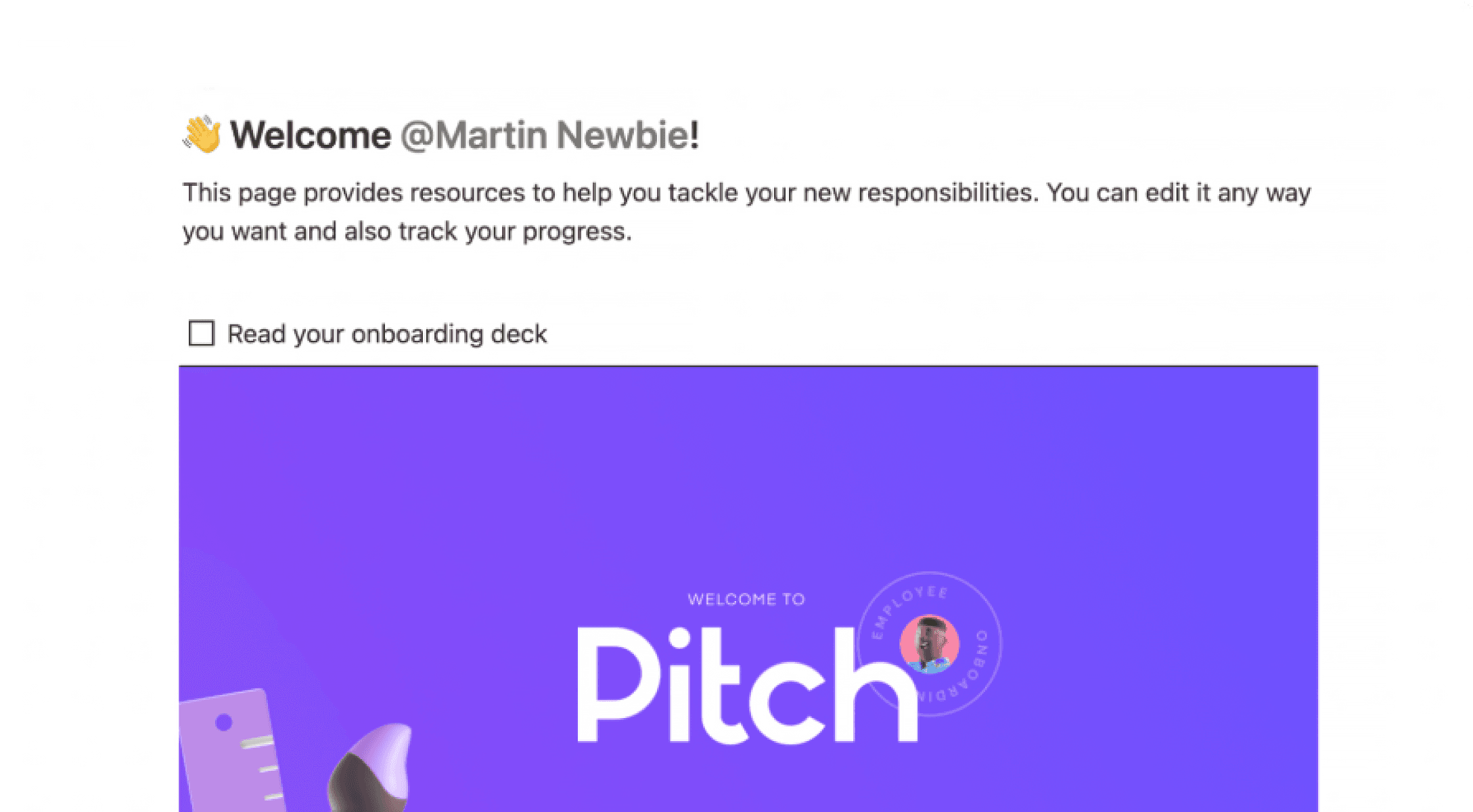 Lista de verificación para el proceso de incorporación