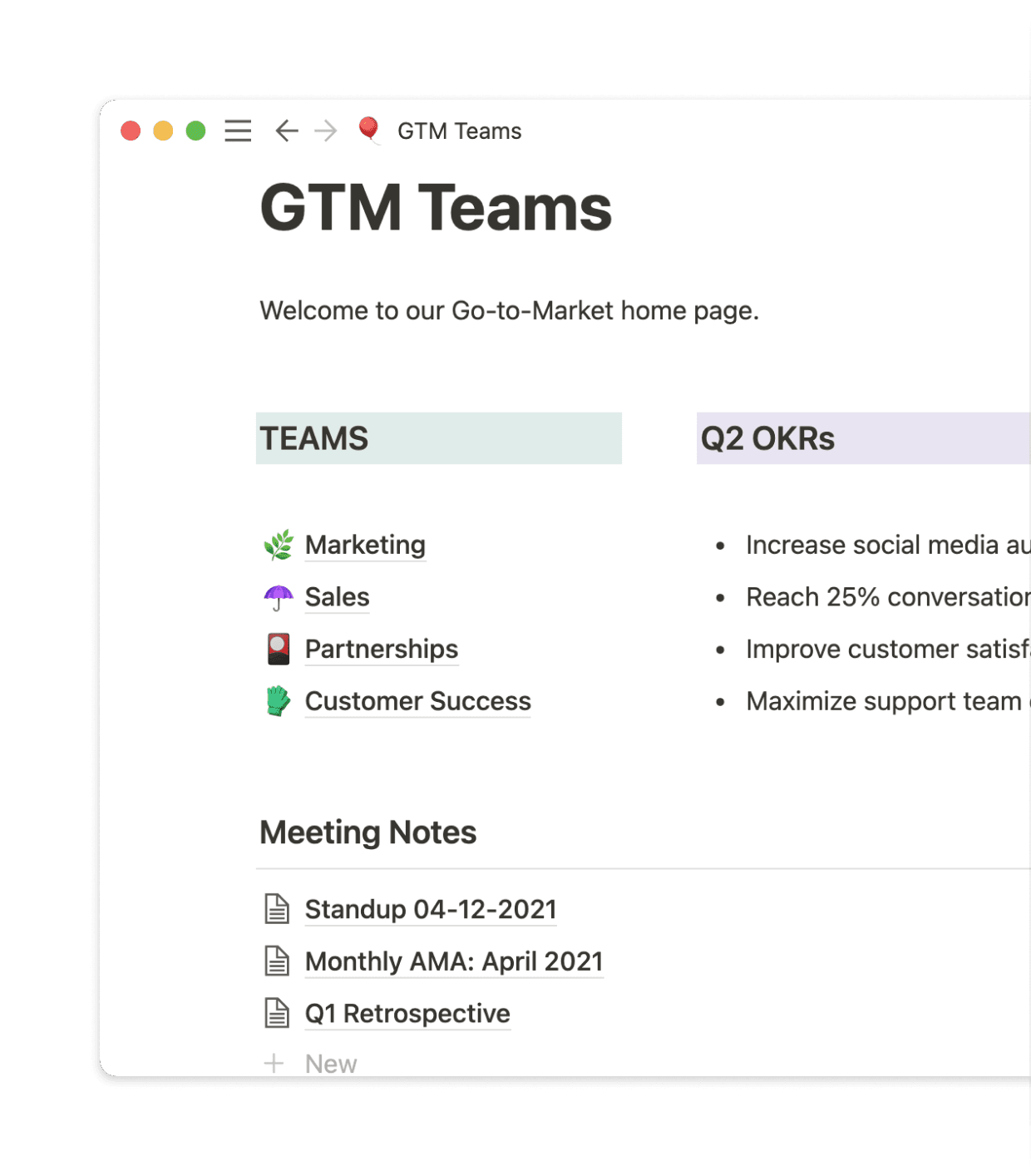 By organizing projects in Notion, Pleo can spend less time in real-time sync meetings.