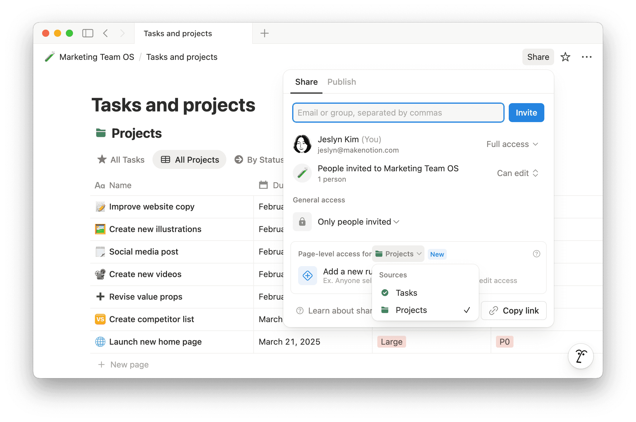 hc: choose data source for page level access rule