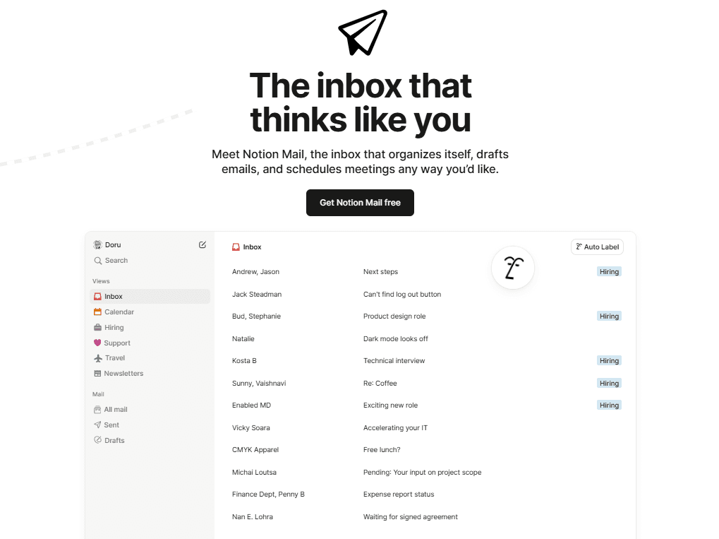 Notion Mail desktop client