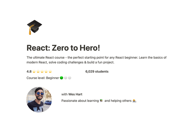 Course Landing Page