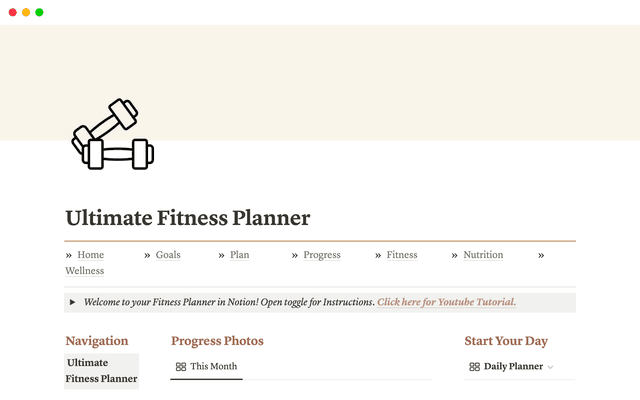 Ultimate Fitness Planner